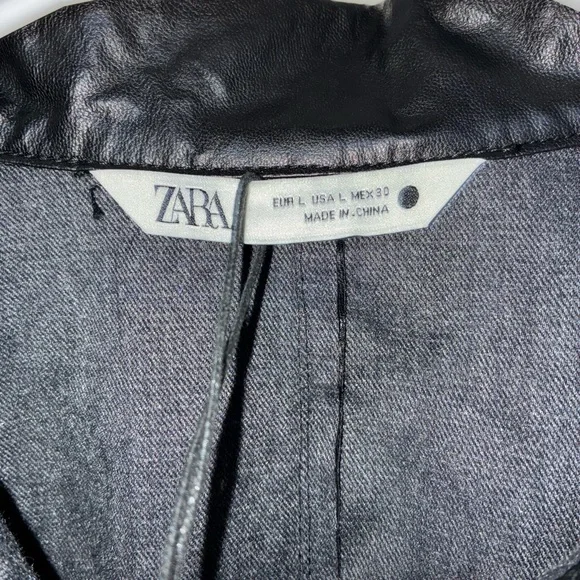Zara Women's Black Jacket/Coat Size Large with Pockets - Picture 4 of 7